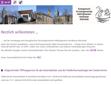 Tablet Screenshot of kirche-hhs.ekvw.de