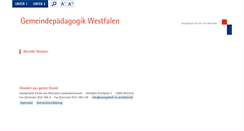 Desktop Screenshot of gemeindepaedagogik.ekvw.net