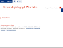 Tablet Screenshot of gemeindepaedagogik.ekvw.net