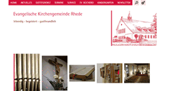 Desktop Screenshot of ev-kirche-rhede.ekvw.de