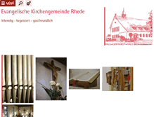 Tablet Screenshot of ev-kirche-rhede.ekvw.de